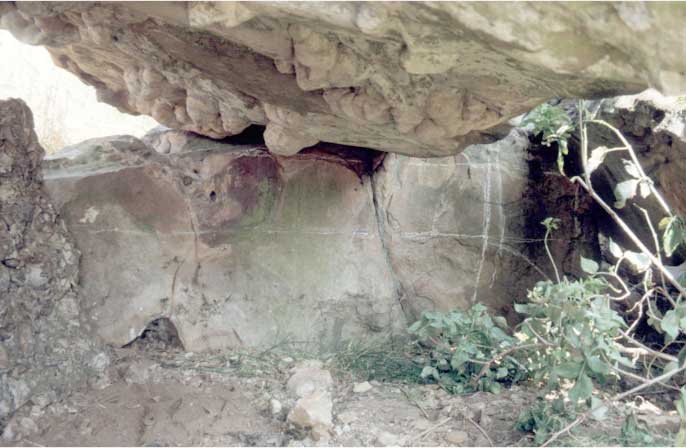 Markierungsstein Dolmen Berceau 1991